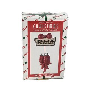 Vintage House of Lloyd Christmas Around The World Feliz Navidad Pepper Decor
